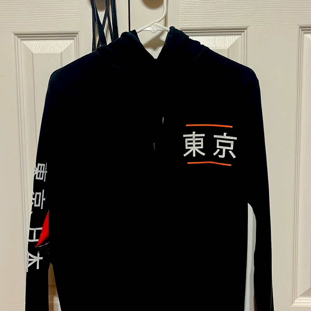 Japanese Black Hoodie